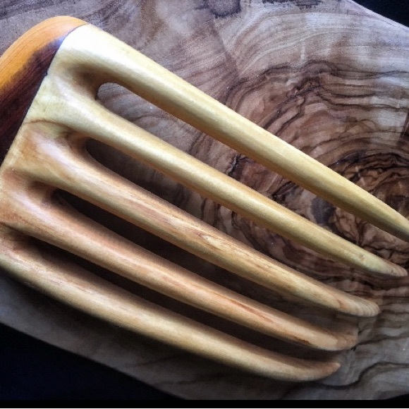 Hand carved Wood Hair Fork - Picture 10 of 12